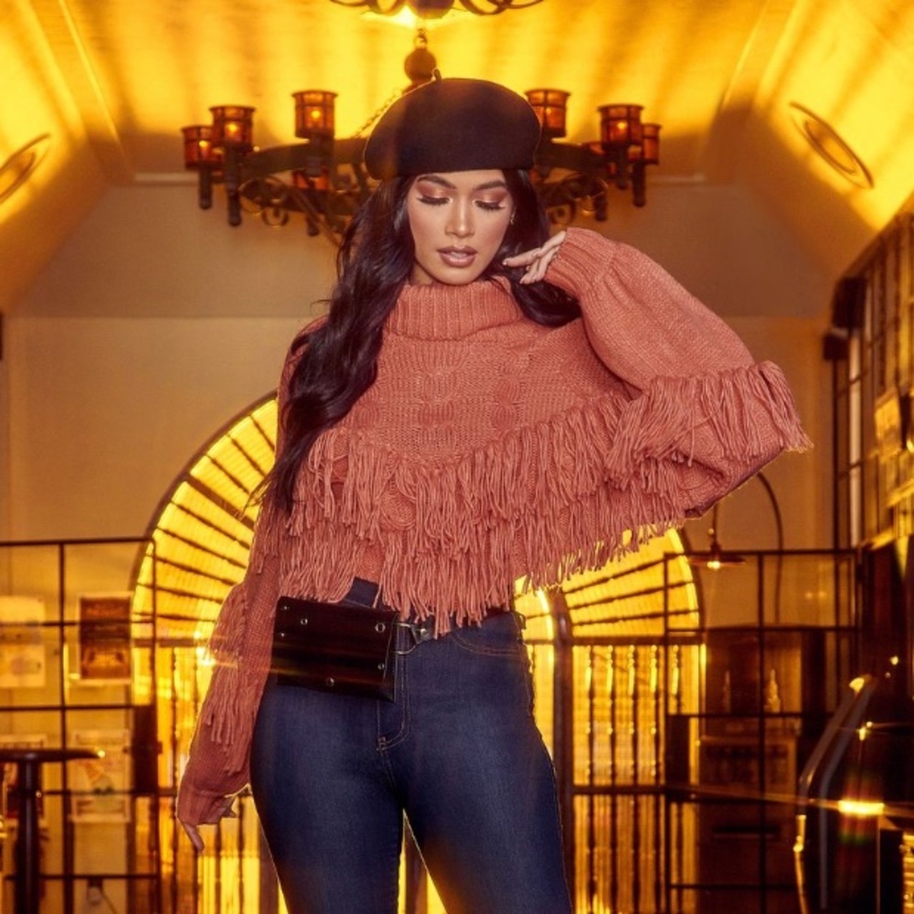 “Missing You Sometimes Fringe Sweater”